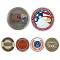 Custom Pewter Finish Coin (Up to 1.5")
